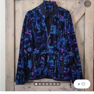 American Eagle Outfitters Multicolor Fleece Jacket vintage women